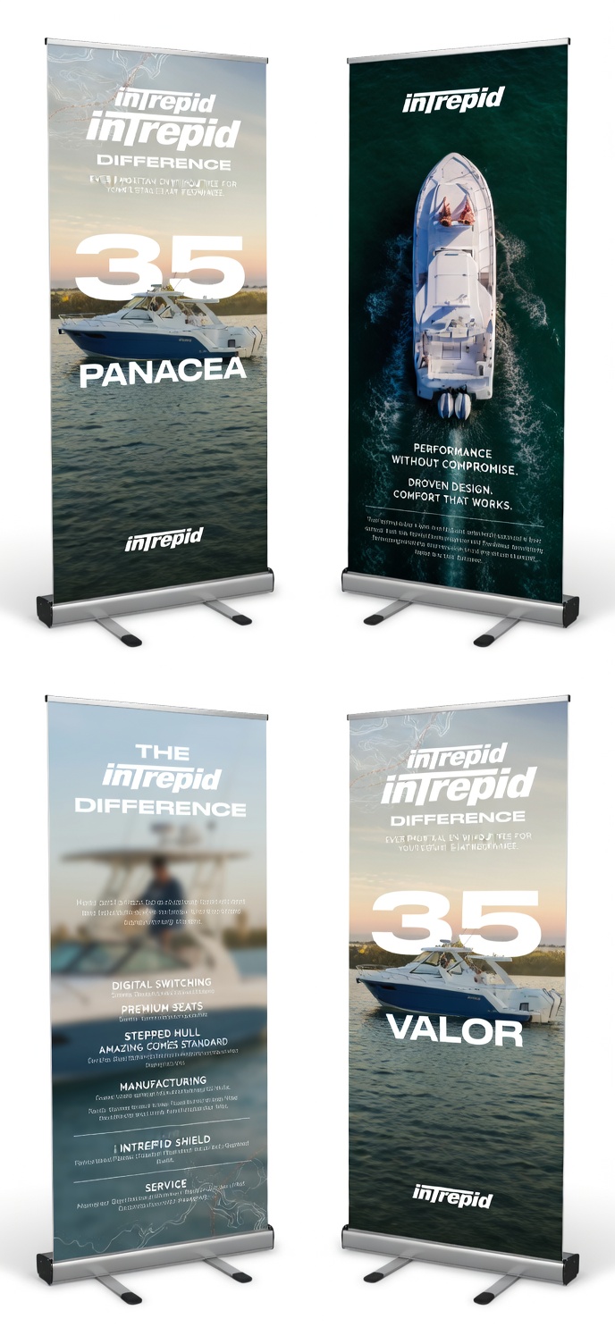 Intrepid Outdoor Pop-up Banner
